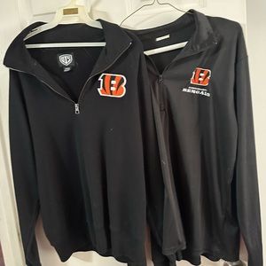 Cincinnati Bengals collared shirt and a sweater